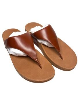 Fit Flop Brown Leather Sandals | 9